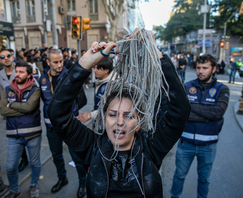 İran Konsolosluğu önünde yine eylem vardı - Resim: 19